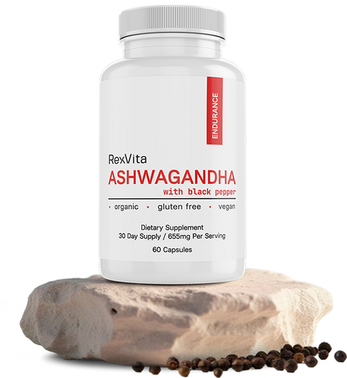 Ashwagandha 650mg + Black Pepper – Stress & Testosterone Support
